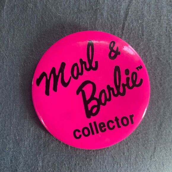 Rare VINTAGE 90s Marl & Barbie collector pin B htf Barbie’s B7